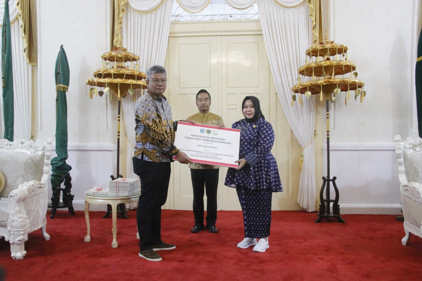 Tata Aset Bidang Tanah, Pemkab Ponorogo Pegang 400 Sertifikat Baru